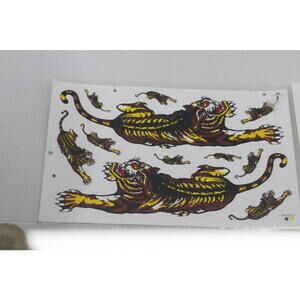 Vintage Style Tiger Wall Decal Stickers roar sealed never opened lot